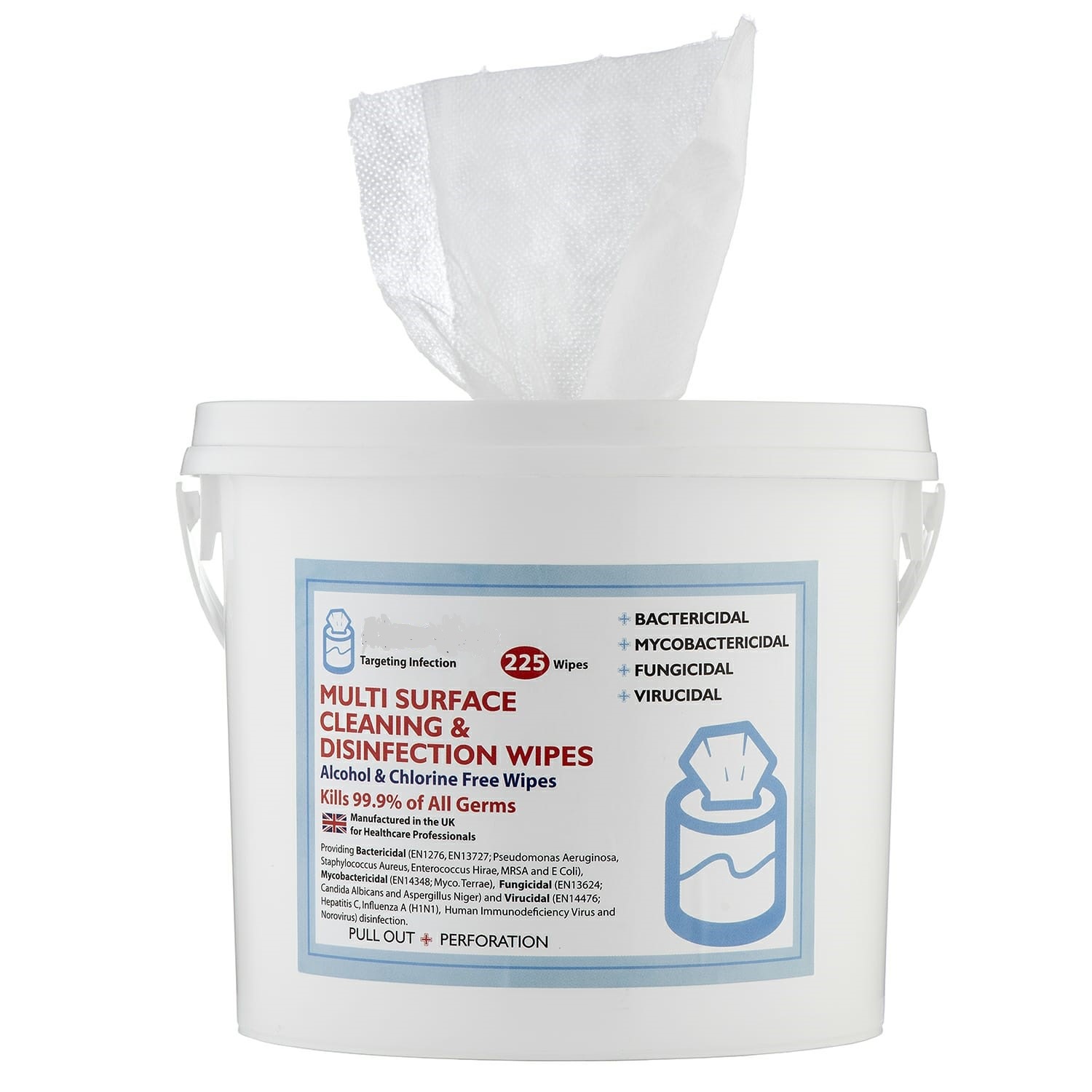 Wipes Non-Alcohol Based Tub 225's